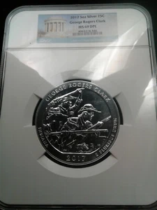 2017 5 oz .999 Silver ATB George Rogers Clark National Park NGC MS69 DPL - Picture 1 of 2