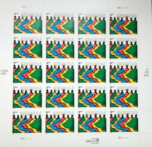 Three Panes x 20 = 60 of KWANZAA 37¢ African-American Holiday US Stamps USA 4881 - Picture 1 of 5
