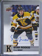 2019-20 Upper Deck CHL Star Rookie Shane Wright SP AUTO + SP Game Used RC 49/51