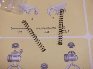 Muelle tornillo ajuste caída trasero Campagnolo #303 vintage. (Se vende en pareja) - Imagen 1 de 4