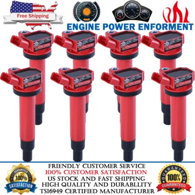 High quality 8 Ignition Coils UF230 For Lexus LS430 Toyota Tundra Sequoia C1173 - Image 1 of 4
