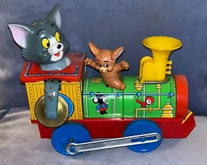 MODERN TOYS TOM AND JERRY CHOO CHOO TRAIN C. 1960'S MASUDAYA READ ALL - Picture 1 of 13