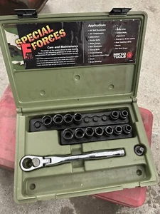 Matco Tools Special Forces USA RARE Chrome Flex Head Pass Through Ratchet BLPF9 - Picture 1 of 8