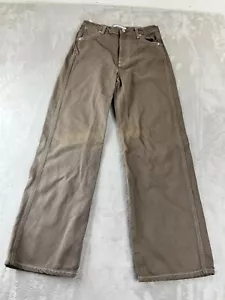 Reformation Cowboy High Rise Wide Leg Jeans Size 25 Cacao Brown Organic Cotton - Picture 1 of 10