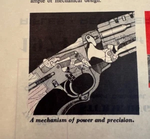 Ruger 1974 armas de fuego rifle revólver pistola M-77 catálogo impresión póster arte de pistola AD - Imagen 1 de 12