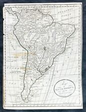 1770 Thomas Kitchin Antique Map of South America