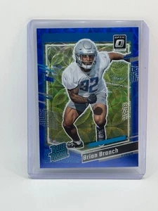 2023 Donruss #328 Brian Branch Optic Preview Rated Rookie Blue Scope - Picture 1 of 2
