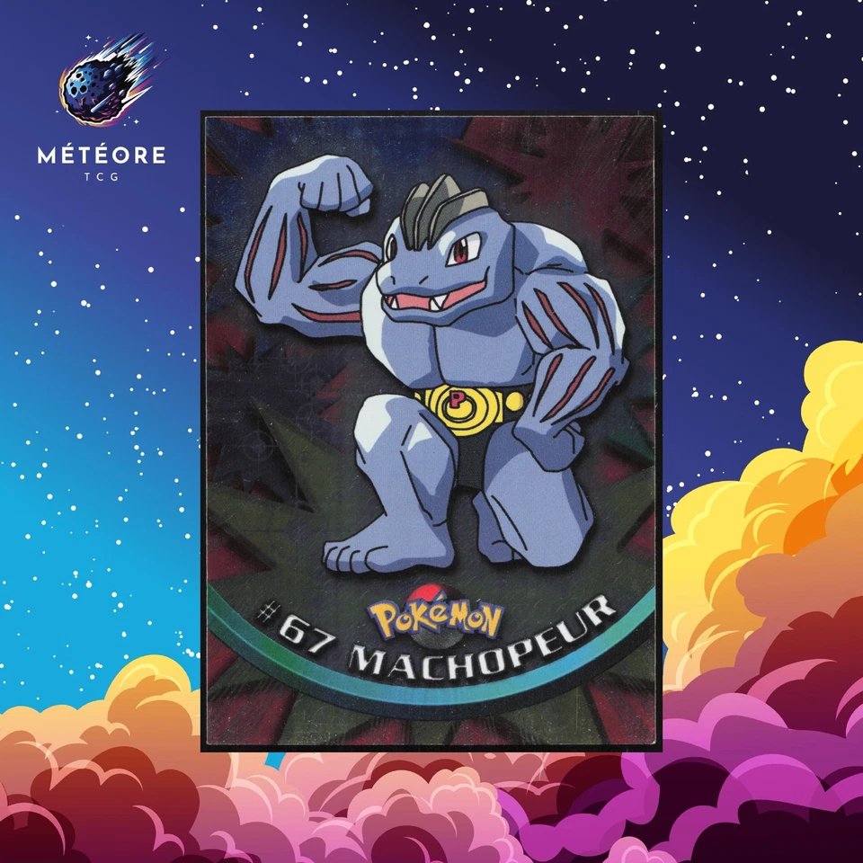 Carte Pokemon Machopeur 67 Foil Série 1 TOPPS Français - Photo 1/2