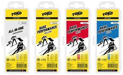 Toko Skiwachs Set 4 x Base Performance Wax - für Alpinski + Langlaufski + Board  - Bild 1 von 4