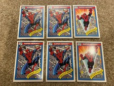 1990 Marvel Universe SERIES 1 Spider-Man #29 & 30  ROOKIE CARD - LOT 0F 6