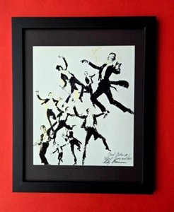 LeRoy Neiman FRED ASTAIRE  Signed Pop Art Mounted & Framed  New 14X11 W - Picture 1 of 3
