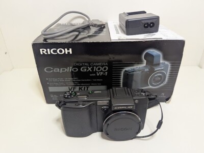 RICOH Caplio GX100 10.0MP Digital Camera Black w/VF-1 RICOH Caplio GX100 10.0MP Digital Camera Black w/VF-1