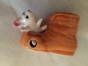 Vintage Keramik Maus im Schuh - Bild 1 von 4