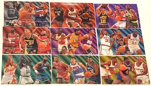 1994-95 Fleer Basketball Team Leaders conjunto completo de 9 cartas, Shaq, Pippen, Kemp, Rice - Imagen 1 de 2