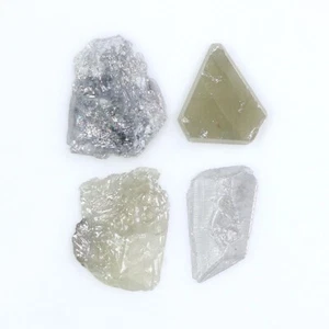 2.04 CT Natural Loose Slice Cut Diamond 7.00 MM Grey Color Slice Diamond LQ8931 - Picture 1 of 8