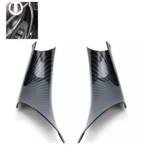 Gloss Carbon Fiber Print Door Pull Handle Inner Cover Fits 14-20 F32 F82 430i M4 - Picture 1 of 5