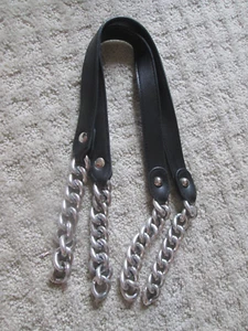Miche Chain Black Flat Bag Cinghie Set di 2 ~~22 pollici~~ Argento/Cromo Catena - Foto 1 di 1