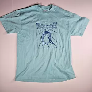 T-shirt vintage Jays HEF-T punto singolo Young People's University blu - Foto 1 di 14