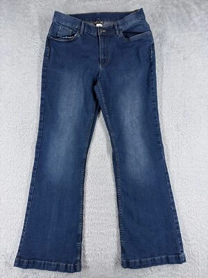 Venus Jeans 女式 12 蓝色牛仔靴型棉混纺中腰 30x30 — 第 1/4 张图片