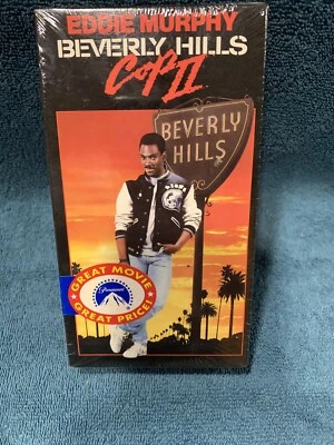 Beverly Hills Cop II VHS Brand New Sealed Eddie Murphy Paramount Watermark TORN - Image 1 of 4