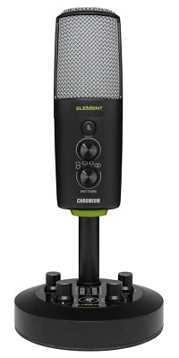 Mackie Chromium USB Recording Zoom Podcast Streaming Microphone w/Built-in Mixer - Image 1 of 4