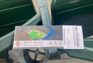 Boleto de juego Cal Raleigh Solano Kody Clemens 24/06/2025 Seattle Mariners Twins - Imagen 1 de 11