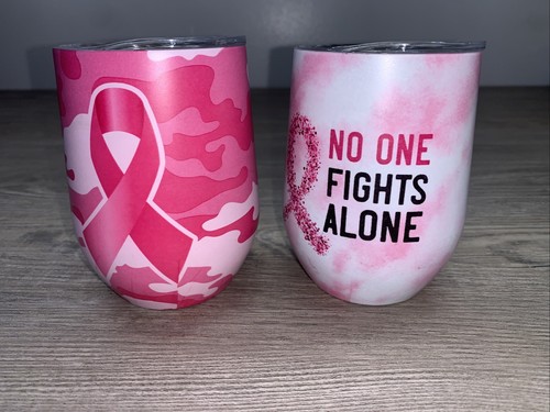 No One Fights Alone Breast Cancer Awareness Yeti Style Cups | eBay