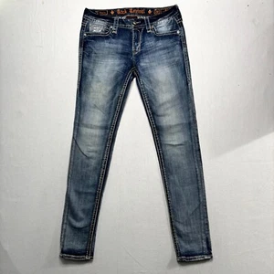 Rock Revival Stacia Skinny Jeans Women's 28 Blue Denim Cotton Stretch Mid-Rise - Picture 1 of 11