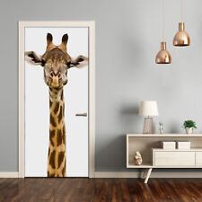 Removable Home Decor Door Wall Sticker Self Adhesive Bedroom Animals Giraffe