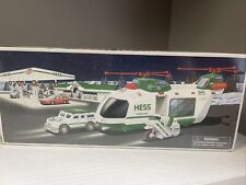 2001 Hess Helicopter With Motorcycle And Cruiser