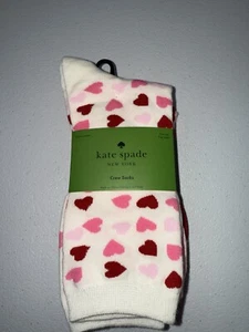 3er-Pack Kate Spade Crew-Damensocken - rosa/rot Valentinstag Herzen! " OS - NEU! - Bild 1 von 3