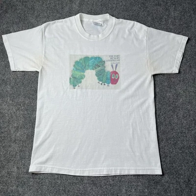 Vtg The Very Hungry Caterpillar Eric Carle T-shirt Mens M Rare Tee White - Image 1 of 4