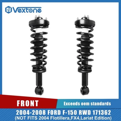 Pair Front Strut for RWD Ford F-150 2004 2005 2006 2007 2008  171362 Left Right - Image 1 of 4