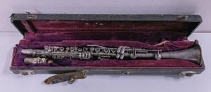 1930s H.N. White The Gladiator One Piece Metal Clarinet - Missing MP Adapter - Picture 1 of 17
