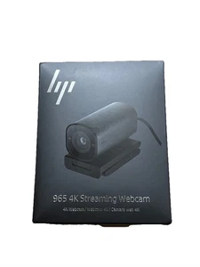 HP 965 Streaming Webcam Black 4K USB-A  (695J5AA) - Bild 1 von 1