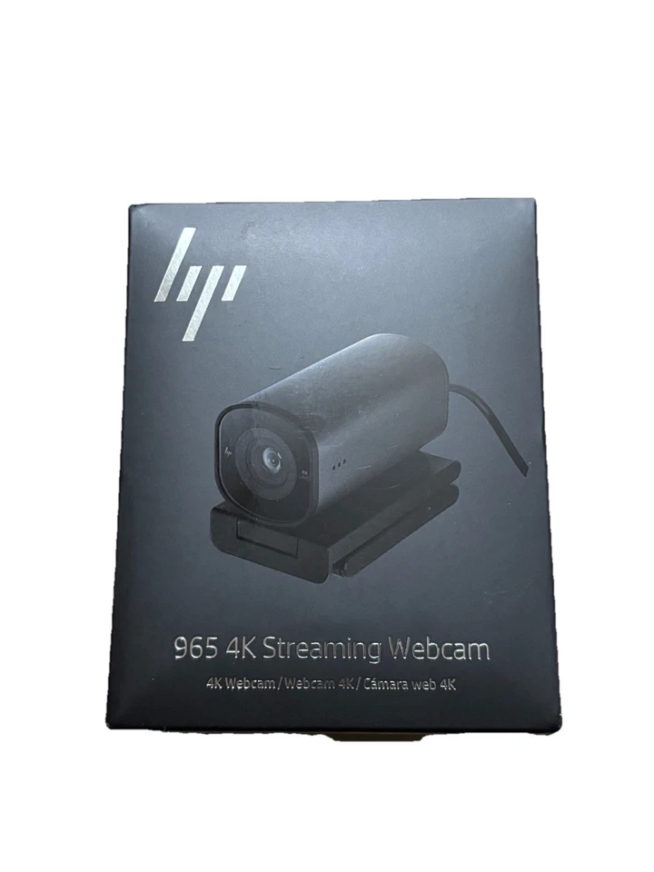 HP 965 Streaming Webcam Black 4K USB-A  (695J5AA) - Bild 1 von 1