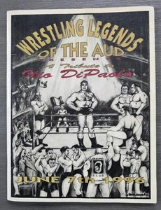 RARE 1996 Wrestling Legends of The Aud Program Ilio DiPaolo Buffalo NY - Picture 1 of 3