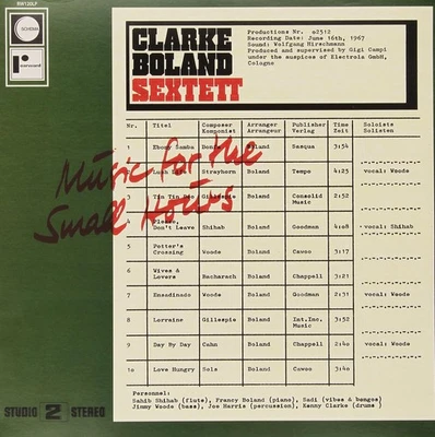 Kenny Clarke Music for the Small Hours (Vinyl) - Image 1 of 3