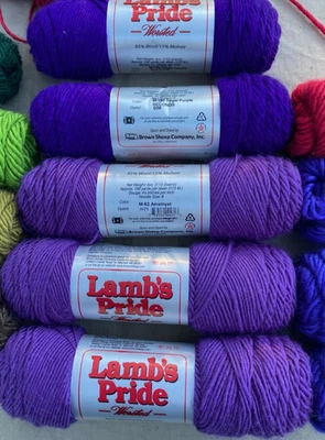 Yarn Lambs Pride 80%wool / 20%mohair worsted - Image 1 of 4