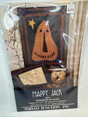 Indygo Junction Happy Jack Quilt Pattern Pat Sloan Halloween Pumpkin Fall IJ579 - Image 1 of 4