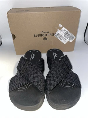 Sandalias Cloudsteppers by Clarks para mujer Arla Wave de tela lisa talla 8 Foto 1 de 4