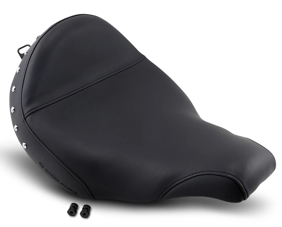 Asiento negro Saddlemen Renegade Solo con tacos cromados (888-07-001) Foto 1 de 1