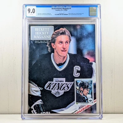 1990 Wayne Gretzky Beckett Hockey Magazine Issue #1 GRADED CGC 9.0 - Image 1 of 4