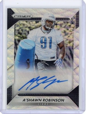 2016 PRIZM RC AUTO A'SHAWN ROBINSON BLUE WAVE RA-ARB DETROIT LIONS /149 NM-MT - Image 1 of 2