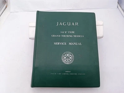 Manuale officina Jaguar E Type 3.8 + 4.2 originale in Inglese no copia ediz 1961 - Immagine 1 di 4