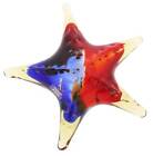 GlassOfVenice Murano Glass Starfish - Red Blue Amber