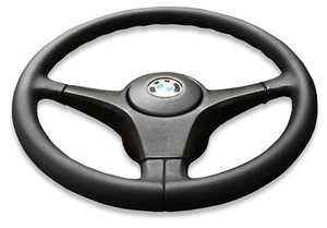 LENKRAD BMW Serie 3, E24, E28, E30, NAPPA SCHWARZ NEU BEZIEHEN LEDERLENKRAD  - Bild 1 von 10