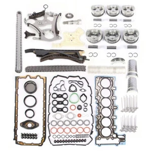 3.0L Gasket & Piston & Valve Rebuilding Kit Fit For BMW 128i 330i 530i X3 Z4 - Picture 1 of 24