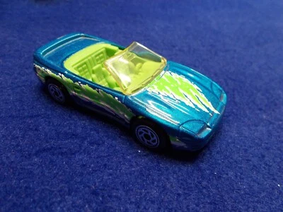MATCHBOX Mitsubishi 3000 GT Spyder #28 Loose MINT Blue white/green print on car - Image 1 of 3