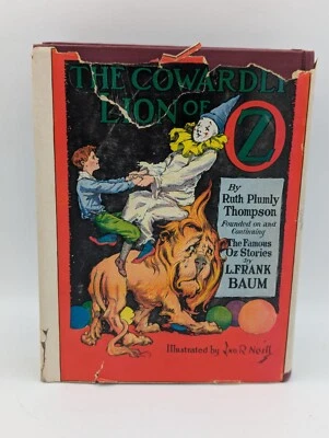 The Cowardly Lion of OZ Ruth Plumly Thompson L. Frank Baum 1923 HBDJ - Image 1 of 4